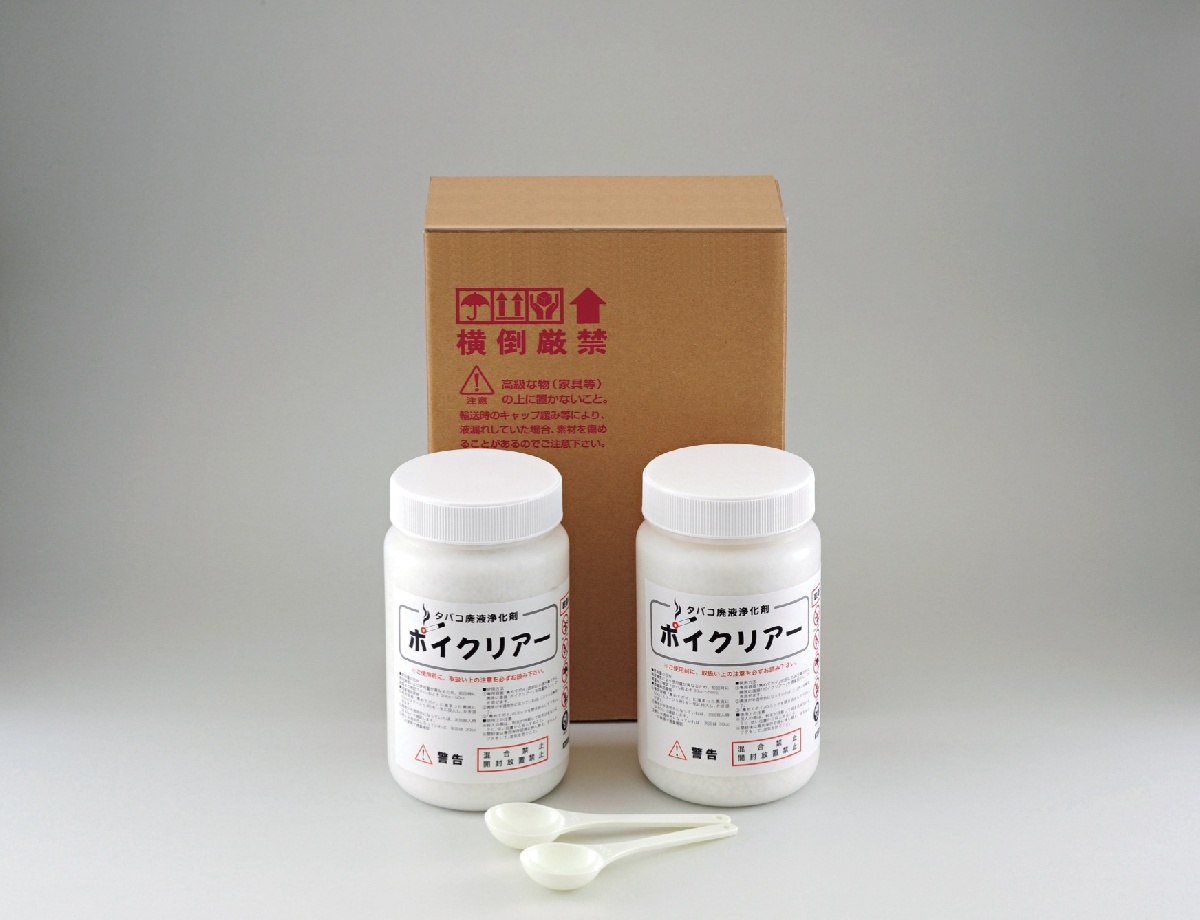 タバコ廃液浄化剤「ポイクリアー」