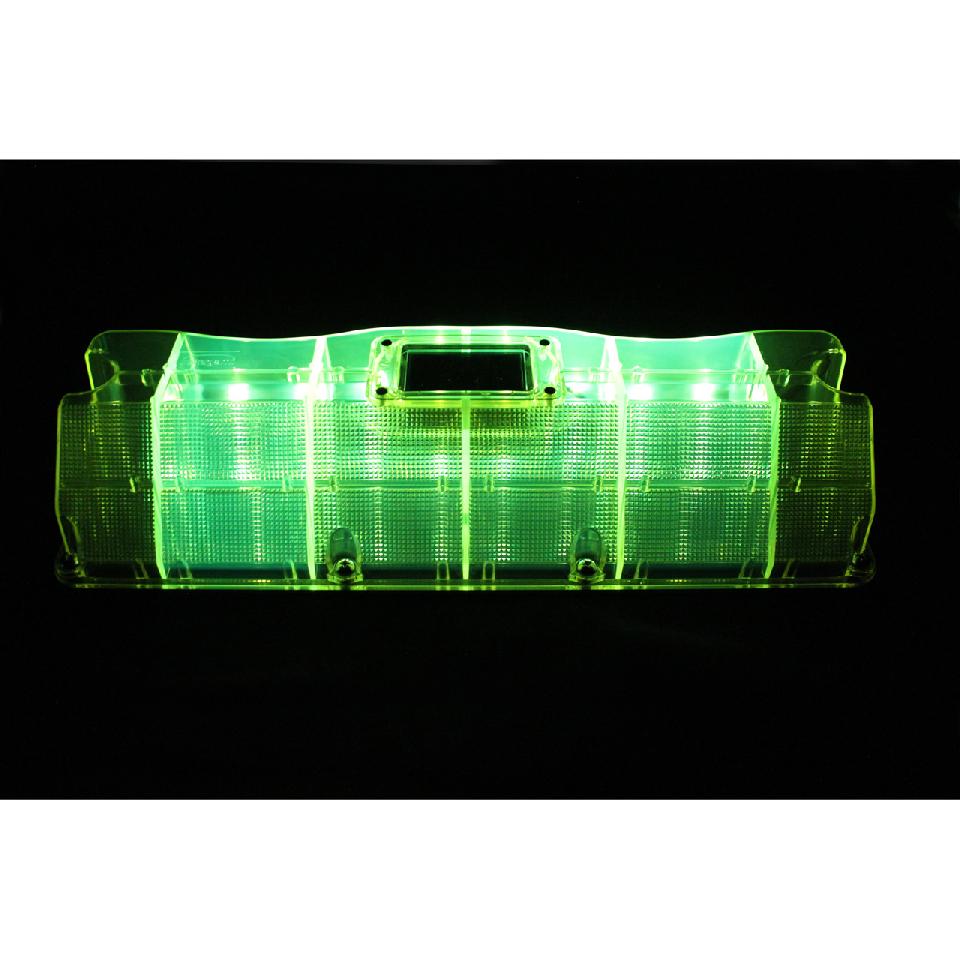 車止め 『CAR STOP LUMIE（カー・ストップ・ルミエ）』　高輝度LEDライト内蔵　グリーン、オレンジ、ブルーから選択可能