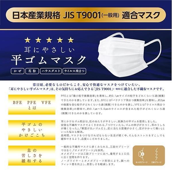 耳にやさしい平ゴムマスク