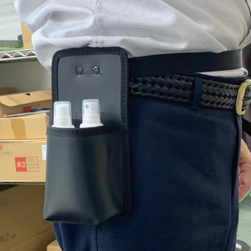 おしぼり入れブラック　濡れたおしぼり(ダスター等)を腰もとに入れておくことができるホルダー